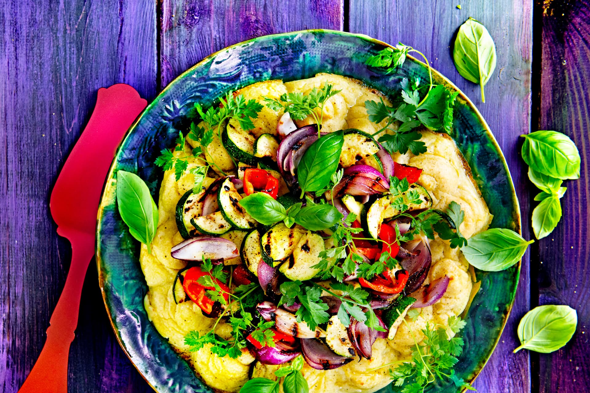 Slana Pavlova s grill povrćem