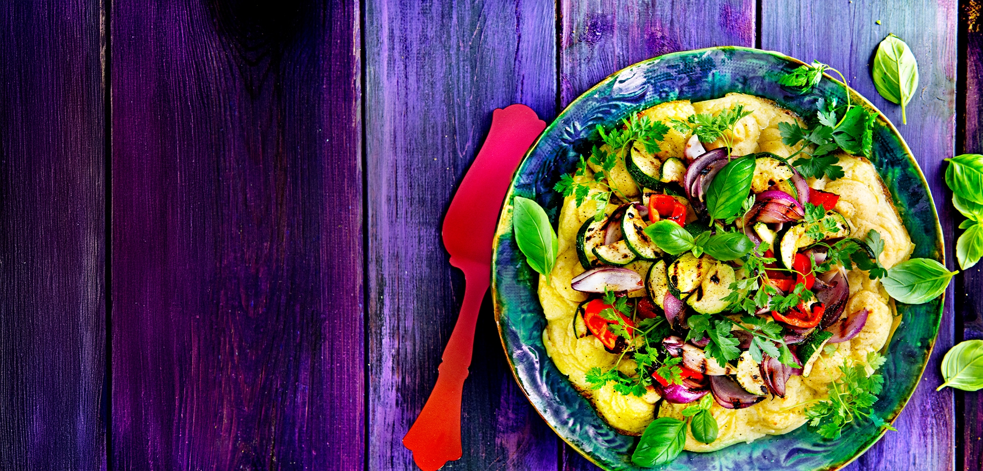 Slana Pavlova s grill povrćem